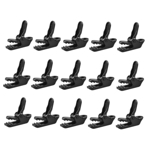 MAJORMENCH 15 Stück Teiliges Outdoor Zelt Clips Winddichte Planenbefestigung Klemmen aus Robustem Flexibel und Langlebig für Camping Wandern Angeln von MAJORMENCH