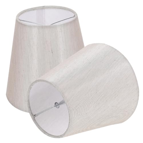 MAJORMENCH 2 Stück Kleine Stoff lampenschirme Lampenschirm für Wandlampen Nachttisch Stehlampen Retro Design Einfache Montage Dekorative Lichtabdeckung für Gemütliche Raumbeleuchtung von MAJORMENCH