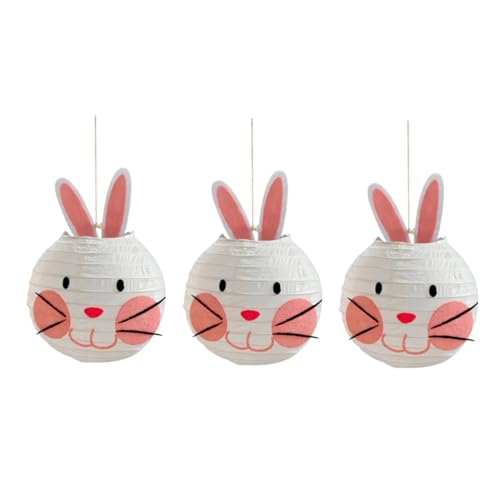 MAJORMENCH 3 Stück Osterhasen-papierlaternen zum Hängen Dekorative Runde Laternen für Kindergarten-Party Kinderzimmer-deko Innen Festliche Hasenform für Ostergeschenke und Feierlichkeiten MAJORMENCH 3 Stück Osterhasen-papierlaternen zum Hängen Dekorative Runde Laternen für Kindergarten-Party Kinderzimmer-deko Innen Festliche Hasenform für Ostergeschenke und Feierlichkeiten von MAJORMENCH