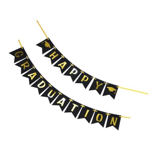 MAJORMENCH Abschluss Banner Hängende Dekoration für Abitur Party Deko Klassenzimmer Abschlussfeier Stilvolle Kreative Girlande für Festliche Atmosphäre und Fotorequisiten von MAJORMENCH