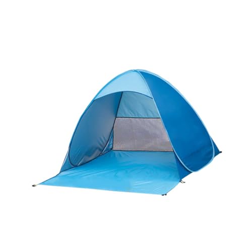 MAJORMENCH Automatisches Faltzelt für Camping und Strand UV Schutz Wasserdichtes Pop Up Design Schnell Aufstellbar für Outdoor Aktivitäten Blau von MAJORMENCH