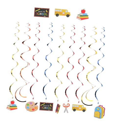 MAJORMENCH Back To School Deko mit Welcome Banner und Spiraldekorationen Hängende Schulanfang Girlande für Klassenzimmer Fenster Türen Innen und Außen Fotorequisiten für Schulparty MAJORMENCH Back To School Deko mit Welcome Banner und Spiraldekorationen Hängende Schulanfang Girlande für Klassenzimmer Fenster Türen Innen und Außen Fotorequisiten für Schulparty von MAJORMENCH