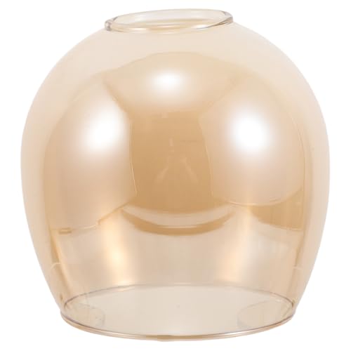 MAJORMENCH Bernsteinwandlampenabdeckung Austausch der Lampenkugel Lampenschirm für Wandleuchten Wandlampenschirme Kronleuchter Lampenschirm Deckenleuchten Schatten Lichtkugel Glas Orange von MAJORMENCH