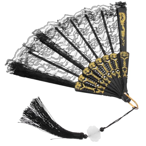 MAJORMENCH Eleganter Spitzen-handfächer mit Quaste Vintage Stil Handlich und Leicht Tragbar als Party-deko für Tanz Hochzeit und DIY Wanddekoration MAJORMENCH Eleganter Spitzen-handfächer mit Quaste Vintage Stil Handlich und Leicht Tragbar als Party-deko für Tanz Hochzeit und DIY Wanddekoration von MAJORMENCH