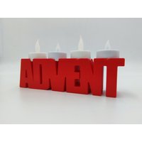 3D Druck Led Advent Schriftzug von MAKE3DTC