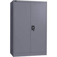 Aktenschrank / Büroschrank abschließbar 40x90x140cm in Anthrazit - Makika von MAKIKA