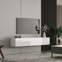 Tv Lowboard / Fernsehtisch - Weiß Hochglanz - Makika von MAKIKA