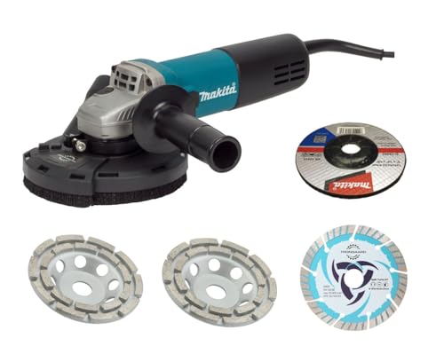 Makita/Trongaard - Betonschleifer/Sanierungsfräse/Winkelschleifer-Set 125mm 840W von TRONGAARD