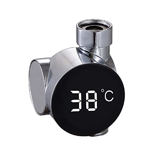 MAKIVI LED-Display Home Water Dusche Thermometer, selbsterzeugender -Wassertemperatur-Messgerät für A von MAKIVI