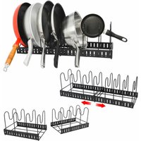 Teleskop Pfannen Organizer 30-57cm Topfdeckel Aufbewahrung xl Topf Regal Teleskop Pfannen Organizer 30-57cm Topfdeckel Aufbewahrung xl Topf Regal von MAKLIK