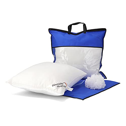 2er Set Kopfkissen 60x60 cm, Hohe Qualität Mikrofaser Füllung, Fest & Stützend Schlafkissen Polster, Bett Kissen für Allergiker Seitenschläfer Atmungsaktiv Komfort Hochwertig (2er Set 60 x 60 cm) 2er Set Kopfkissen 60x60 cm, Hohe Qualität Mikrofaser Füllung, Fest & Stützend Schlafkissen Polster, Bett Kissen für Allergiker Seitenschläfer Atmungsaktiv Komfort Hochwertig (2er Set 60 x 60 cm) von MAKOSAS