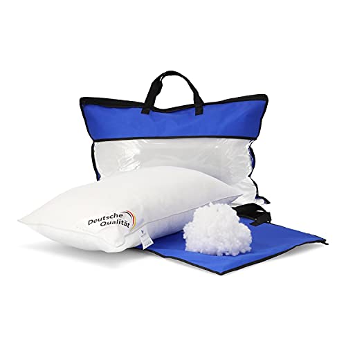 MAKOSAS 2er Set Kopfkissen, Hohe Qualität Mikrofaser Füllung, Fest & Stützend Schlafkissen Polster, Bett Kissen für Allergiker Seitenschläfer Atmungsaktiv Komfort Hochwertig (2er Set 40 x 60 cm) von MAKOSAS