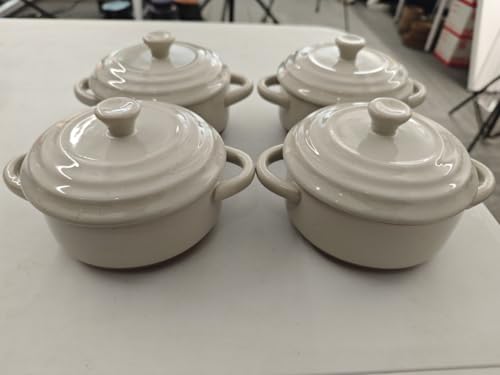 MALACASA Serie TARA Mini Cocotte Set, Grau von MALACASA