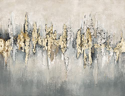 MALERIFABRIKKEN Premium Wandkunst | Titel: Amazing 2" 100% handgefertigt mit schwerer Textur und Goldfolie | 120 x 90 cm | schöne Heimdekoration | einzigartige Kunstwerke von Malerifabrikken