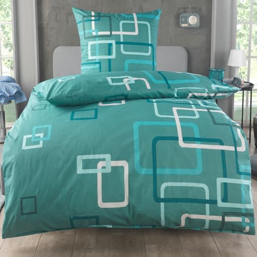 MALIKA Bettwäsche 135x200 Baumwolle Sets, Karo Bettbezug 135 x 200 cm, Kissenbezug 80x80 cm, Renforcé, Oeko-TEX Bettwäsche mit Reißverschluss MALIKA Bettwäsche 135x200 Baumwolle Sets, Karo Bettbezug 135 x 200 cm, Kissenbezug 80x80 cm, Renforcé, Oeko-TEX Bettwäsche mit Reißverschluss von MALIKA