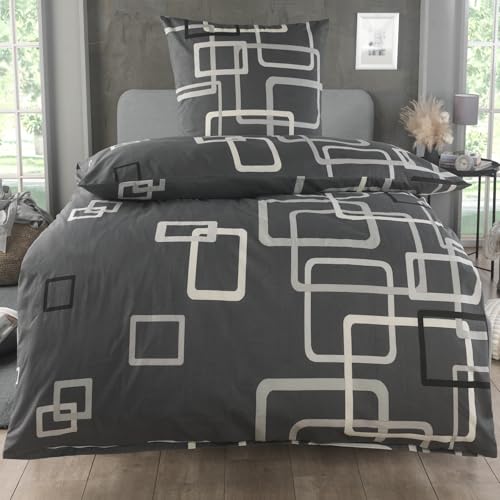 MALIKA Bettwäsche 135x200 Baumwolle Sets, Karo Bettbezug 135 x 200 cm, Kissenbezug 80x80 cm, Renforcé, Oeko-TEX Bettwäsche mit Reißverschluss MALIKA Bettwäsche 135x200 Baumwolle Sets, Karo Bettbezug 135 x 200 cm, Kissenbezug 80x80 cm, Renforcé, Oeko-TEX Bettwäsche mit Reißverschluss von MALIKA