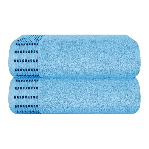 MALLONI HOME Baumwolle 2er-Pack Oversized Badetuch-Set 70 x 140 cm, große Badetücher, Ultra saugfähig, kompakt, schnell trocknend und leicht, himmelblau MALLONI HOME Baumwolle 2er-Pack Oversized Badetuch-Set 70 x 140 cm, große Badetücher, Ultra saugfähig, kompakt, schnell trocknend und leicht, himmelblau von MALLONI HOME