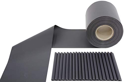 MALO Garden Sichtschutzstreifen Zaunfolie für Stabmattenzaun Anthrazit MATT 650 g/qm 35m x 19 cm inkl. Befestigungsclips RAL 7016 Sichtschutz Streifen von MALO Garden