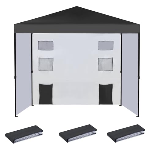 3 x 3 m Ersatz-Baldachin-Abdeckung, schwarz von MALOROY