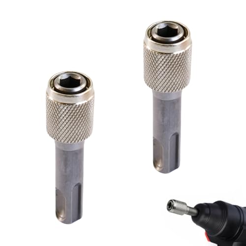 2 Stück SDS Adapter,6.35MM SDS Bithalter für Schraubenaufnahme Sechskantschaft Set zu Universalhalter,SDS Plus Adapter,Bohrfutter Adapter für Impact Drill Hammer Drill,Spannfutter Ersatzteile ﻿ von MALOUSUN