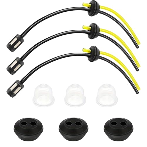 Benzinschlauch Rasenmäher 9-teilige Set,Universal Benzinfilter Kit Benzinschlauch Dichtung,Kraftstoffleitung Filter Zubehör Kit für Motorsense,Freischneider,Heckenschere,Einhell Rasenmäher Ersatzteile von MALOUSUN
