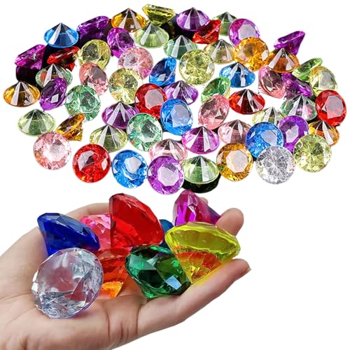 Acryl Diamanten Edelsteine für Kinder,60 Stück 20mm Diamanten Kinder,Diamanten Deko Bunt,Plastik Edelsteine für Kinder,Spielzeug Diamanten,Deko Diamanten Kristalle für Basteln,Vasen,Party & Aquarium Acryl Diamanten Edelsteine für Kinder,60 Stück 20mm Diamanten Kinder,Diamanten Deko Bunt,Plastik Edelsteine für Kinder,Spielzeug Diamanten,Deko Diamanten Kristalle für Basteln,Vasen,Party & Aquarium von MALOUSUN