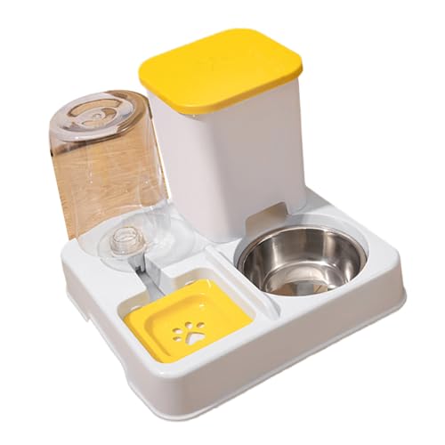 2-in-1 Futterautomat für kleine Hunde und Katzen, Futterspender Doppelnapf, Futterbehälter und Wasserspender, Haustiergeschirr, Katzen, Wasserspender, automatische Reise 2-in-1 Futterautomat für kleine Hunde und Katzen, Futterspender Doppelnapf, Futterbehälter und Wasserspender, Haustiergeschirr, Katzen, Wasserspender, automatische Reise von MALSSE