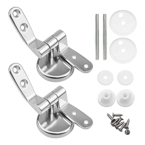 Badezimmer WC-Sitze Scharnier Ersatz Zincs Legierung Anziehen Toilettendeckel Scharnier Spülung Toilettendeckel Montage Connector Ersatz WC-Teile von MALSSE