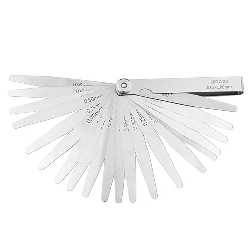 Dickenmessgeräte Fühlerlehre 0,01-1 mm/0,05-0,50 mm/0,05-1,00 mm/0,02-1,00 mm Offset-Fühlerlehre Set Messwerkzeug Rostfreies Messgerät von MALSSE