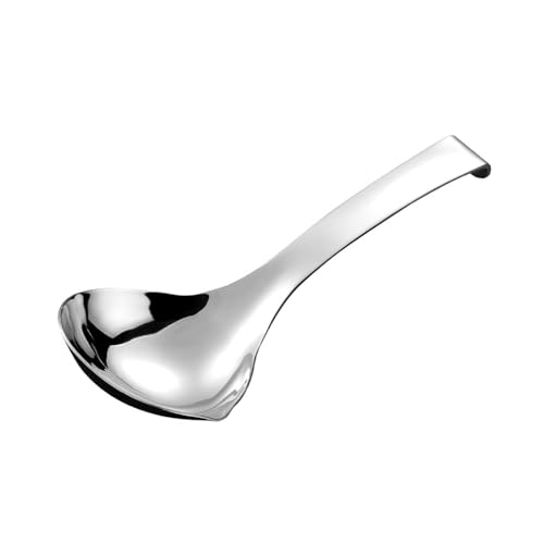 Edelstahl-Kochlöffel Suppenkelle mit komfortablem und ergonomischem Griff, Kochgeschirr für Küchenbegeisterte, Küchenutensilien Edelstahl-Kochlöffel Suppenkelle mit komfortablem und ergonomischem Griff, Kochgeschirr für Küchenbegeisterte, Küchenutensilien von MALSSE