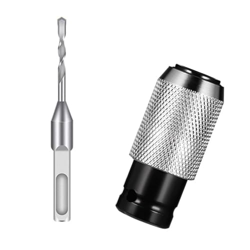 Elektrischer Bohrschrauber zu Hammer Umwandlungsadapter Stecknusskonverter für Vierkantgriff Bohrer und Schraubenschlüssel Elektrowerkzeugteil Treiber zu Hammer Adapter Aufsatz von MALSSE