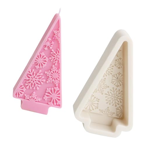 Flexible Silikonform, Schneeflocken, Weihnachtsbaum, duftende Aromatherapie, handgefertigte Ornamente, Weihnachtsbaum-Form von MALSSE