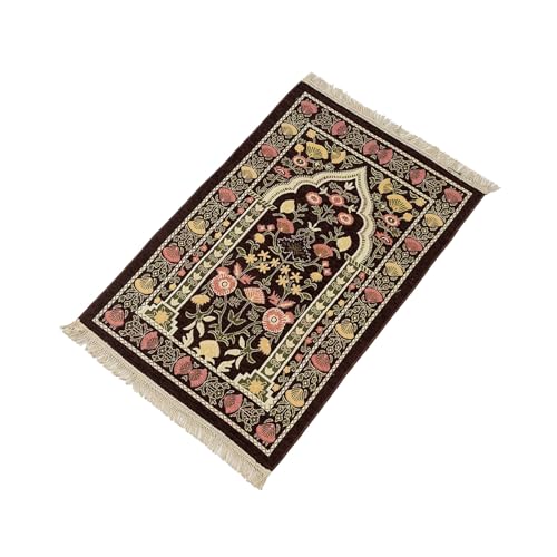 Gebetsteppich für Muslime, Gebetsteppiche für Damen und Herren, weicher Teppich mit Quasten für Muslime, Decke, 70 x 110 cm Gebetsteppich für Muslime, Gebetsteppiche für Damen und Herren, weicher Teppich mit Quasten für Muslime, Decke, 70 x 110 cm von MALSSE