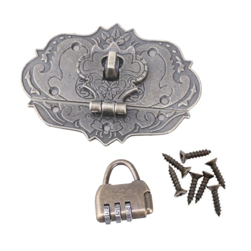 Haken Dekorative Hardware Antiquitäten Holzkoffer Haspen Möbel Schnalle Verschlüsse Einfache Installation für Hausmöbel von MALSSE