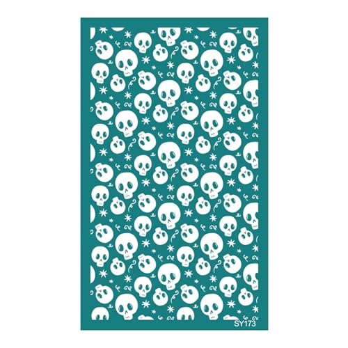 Halloween-Siebdruck-Schablonen für Ton-Ohrringe, selbstklebende Siebdrucke, Druck zum Bedrucken von Ton, Holz, Stoff, Weihnachts-Transfers Halloween-Siebdruck-Schablonen für Ton-Ohrringe, selbstklebende Siebdrucke, Druck zum Bedrucken von Ton, Holz, Stoff, Weihnachts-Transfers von MALSSE