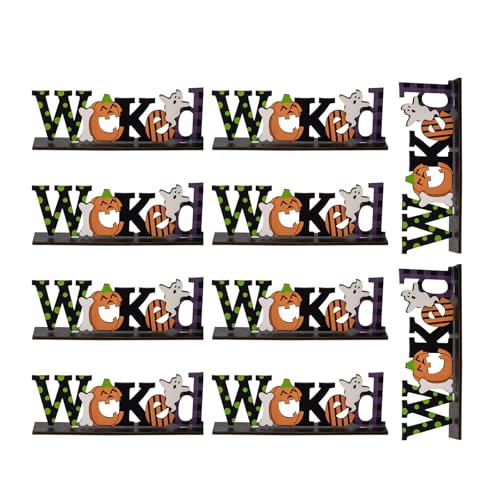 Handwerklicher Halloween-Akzent aus Holz, einzigartiger Halloween-Ständer, Ornament, Verzierungen für kreative Wohnungen, Styling, Heimdekoration, Sammlerstücke Handwerklicher Halloween-Akzent aus Holz, einzigartiger Halloween-Ständer, Ornament, Verzierungen für kreative Wohnungen, Styling, Heimdekoration, Sammlerstücke von MALSSE