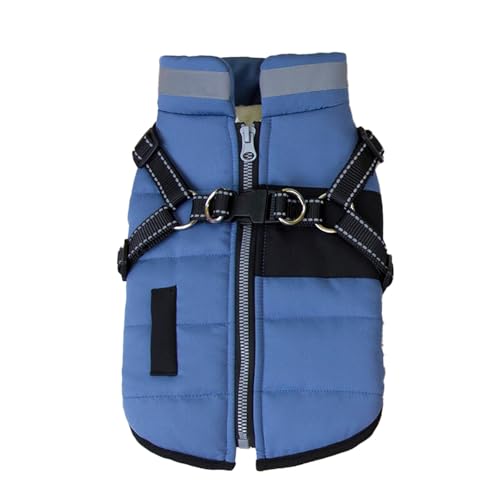 Haustier-Wintermantel für Hunde, 2 Beine, winddicht, gepolstert, mit Geschirrhaken, warme, dicke Einlagen, für kleine Hunde, Outdoor-Outfit, warme Kleidung Haustier-Wintermantel für Hunde, 2 Beine, winddicht, gepolstert, mit Geschirrhaken, warme, dicke Einlagen, für kleine Hunde, Outdoor-Outfit, warme Kleidung von MALSSE
