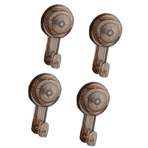 MALSSE 4 Stück Badezimmer Handtuchhaken mit starkem Saugnapf Drehbarer Haken Wand Upgrades für Zuhause & Hotel Verwendung Saugnapf von MALSSE