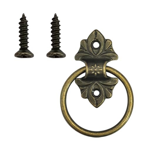 MALSSE Dekorative Schubladengriffe in Antik-Bronze, Vintage-Ringe, einfache Installation für Schrank und Kommode, rustikaler Schrankgriff MALSSE Dekorative Schubladengriffe in Antik-Bronze, Vintage-Ringe, einfache Installation für Schrank und Kommode, rustikaler Schrankgriff von MALSSE