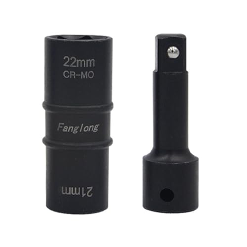 MALSSE Elektrischer 2-Kopf-Steckschlüsselsatz für effizientes Anziehen und Lösen von Schrauben, 17/19 mm, 21/22 mm, Verlängerungsstange aus Stahl MALSSE Elektrischer 2-Kopf-Steckschlüsselsatz für effizientes Anziehen und Lösen von Schrauben, 17/19 mm, 21/22 mm, Verlängerungsstange aus Stahl von MALSSE