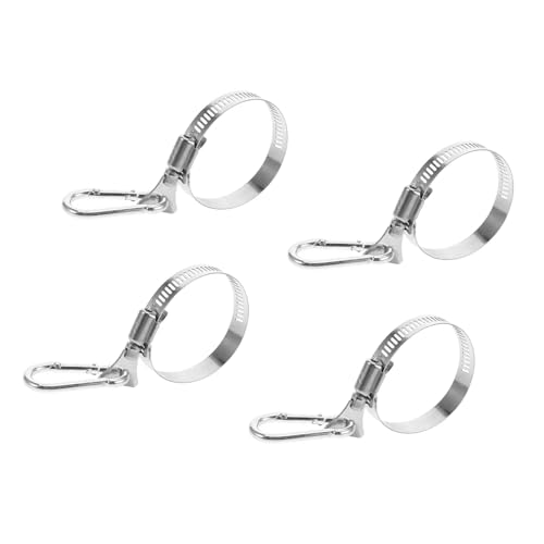 MALSSE Fahnenmast-Halterung aus 304 Edelstahl, verstellbares Design, geeignet für verschiedene Größen, winddicht, für den Außenbereich, robuste Fahnenmastklemme von MALSSE