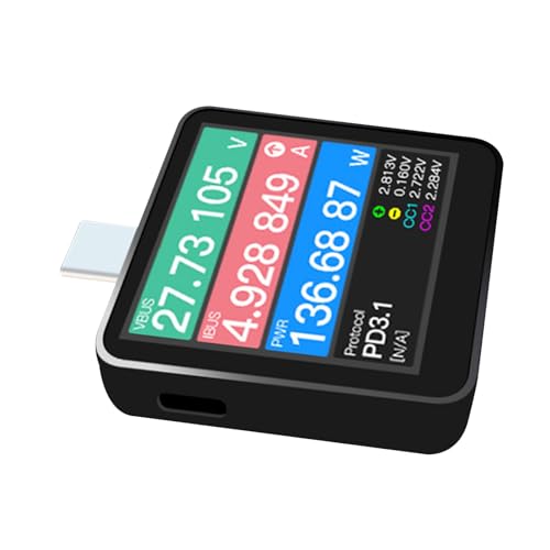 MALSSE KM003C USB C PD3.1 Leistungsmesser 50V 6A Spannungsprüfer Multimeter USB Strommesser Tester LCD Display Voltmeter MALSSE KM003C USB C PD3.1 Leistungsmesser 50V 6A Spannungsprüfer Multimeter USB Strommesser Tester LCD Display Voltmeter von MALSSE