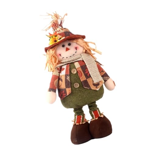 MALSSE Saisonale Schreibtisch-Vogelscheuchen, Plüschpuppen mit dehnbaren langen Beinen, Ernte, herbstliche Heimdekoration, Figuren, Ornament, saisonale abgestufte Tablett-Dekorationen MALSSE Saisonale Schreibtisch-Vogelscheuchen, Plüschpuppen mit dehnbaren langen Beinen, Ernte, herbstliche Heimdekoration, Figuren, Ornament, saisonale abgestufte Tablett-Dekorationen von MALSSE