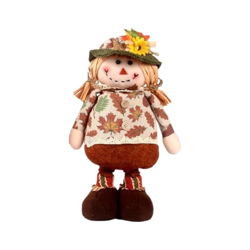 MALSSE Saisonale Schreibtisch-Vogelscheuchen, Plüschpuppen mit dehnbaren langen Beinen, Ernte, herbstliche Heimdekoration, Figuren, Ornament, saisonale abgestufte Tablett-Dekorationen MALSSE Saisonale Schreibtisch-Vogelscheuchen, Plüschpuppen mit dehnbaren langen Beinen, Ernte, herbstliche Heimdekoration, Figuren, Ornament, saisonale abgestufte Tablett-Dekorationen von MALSSE