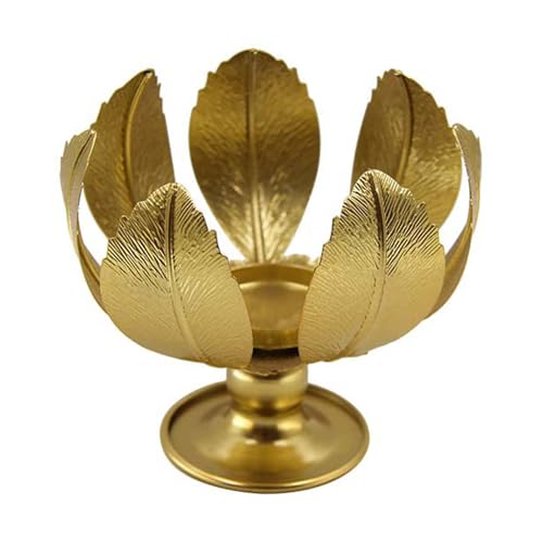 MALSSE Tisch-Kerzenhalter im nordischen Stil, elegant, für Heimdekoration, Metall-Kerzenständer, Wohnzimmer, Schlafzimmer, eleganter Metall-Kerzenständer von MALSSE