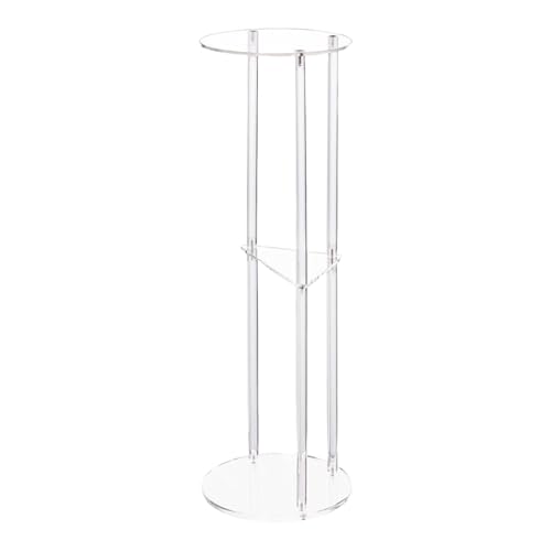 MALSSE Tragbarer runder Tisch aus Acryl mit 3 Schichten für moderne Heimdekoration, einfach zu bedienen und platzsparende Organisation MALSSE Tragbarer runder Tisch aus Acryl mit 3 Schichten für moderne Heimdekoration, einfach zu bedienen und platzsparende Organisation von MALSSE