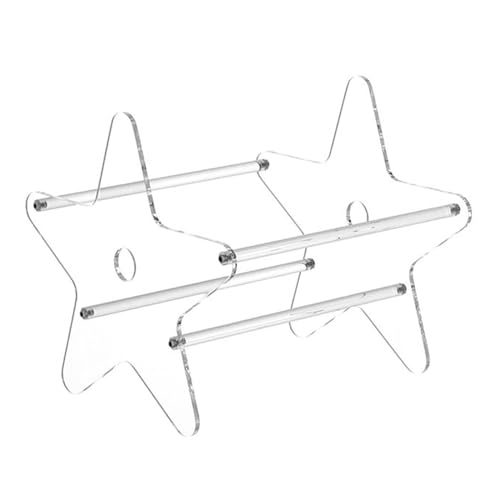 MALSSE Transparentes Acryl-Schallplattenregal, multifunktionaler Ständer, tragbarer Organizer für Bücher, Akten und mehr, Bücherregal-Organizer von MALSSE