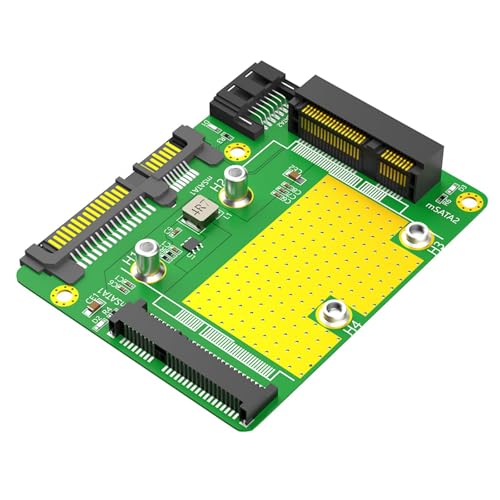 MALSSE Zwei Msata-Festplatten auf zwei SATA3.0-Adapter mit Aluminiumrahmenhalterung, konvertiert Msata SATA3.0-Festplatten in DualSSD MALSSE Zwei Msata-Festplatten auf zwei SATA3.0-Adapter mit Aluminiumrahmenhalterung, konvertiert Msata SATA3.0-Festplatten in DualSSD von MALSSE