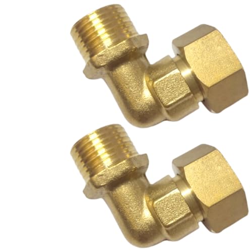 Messing 90 Grad verstellbare Winkelverschraubung 0,5 Zoll Ellenbogen Schwerlastadapter für Warm-/Kaltwasserversorgungsanschluss Robustes Messingrohr Messing 90 Grad verstellbare Winkelverschraubung 0,5 Zoll Ellenbogen Schwerlastadapter für Warm-/Kaltwasserversorgungsanschluss Robustes Messingrohr von MALSSE