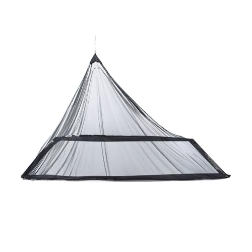 Outdoor-Camping-Moskitonetz mit Tragetasche, Fliegen mit Tragetasche, Reise-Outdoor-Abdeckung für Campingbett, tragbar, einzelnes Anti-Moskito-Bett von MALSSE
